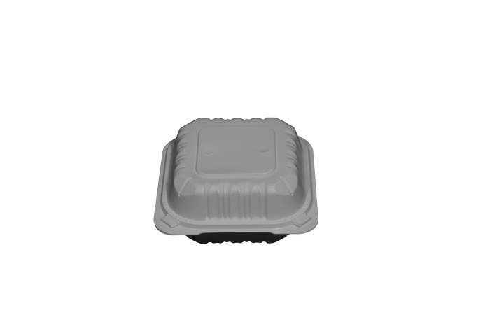PP-008 | PP Microwavable Square Container, 6 x 6 x 3", 250/case