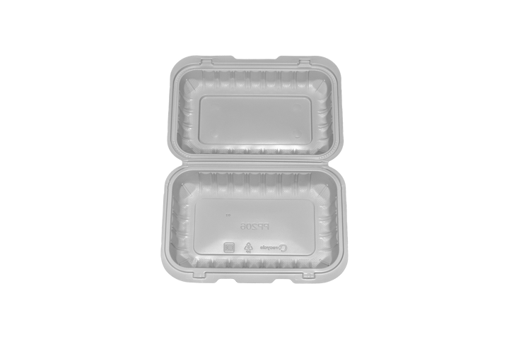 PP-018 | PP Microwavable Rectangular Container, 9 x 6 x 3", 150/case