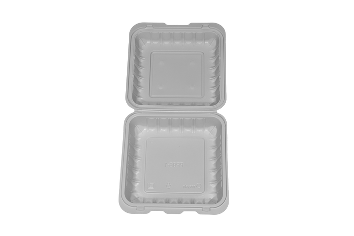 PP-071 | PP Microwavable Rectangular Container, 1-Compartment, 7 x 7 x 3", 150/case