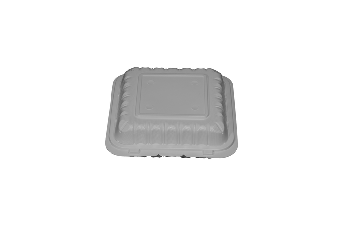 PP-081 | PP Microwavable Rectangular Container, 1-Compartment, 8 x 8 x 3", 150/case