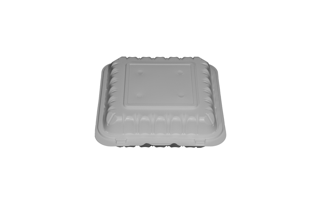 PP-091 | PP Microwavable Rectangular Container, 1-Compartment, 9 x 9 x 3", 150/case