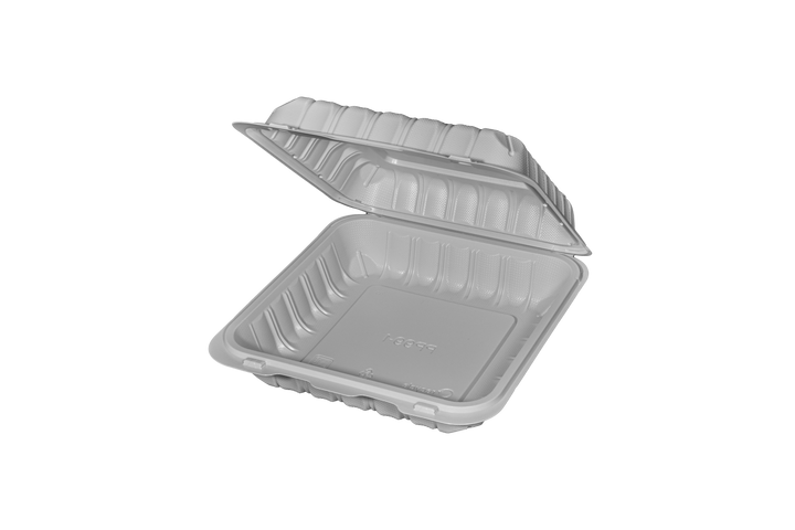 PP-091 | PP Microwavable Rectangular Container, 1-Compartment, 9 x 9 x 3", 150/case